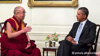 Barack Obama empf?ngt den Dalai Lama