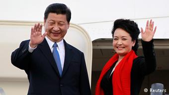 China Pr?sidentenfrau Peng Liyuan als First Lady in Dar es Salaam