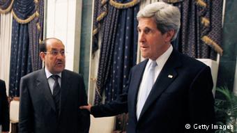 US-Au?enminister John Kerry mit irakischem Premierminister al Maliki