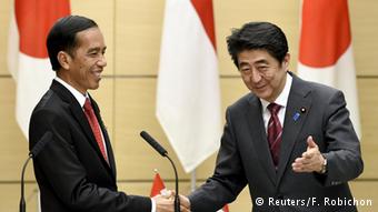 Japan Indonesien Abe und Jokowi Premierminister