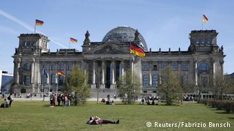 Berlin Reichstag Bundestag Au?enansicht