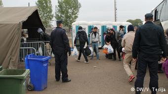 Flüchtlingsaufnahmepunkt Opatovac, Kroatien