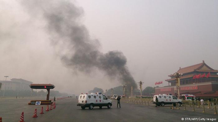 China Unfall auf dem Tiananmen Platz in Peking