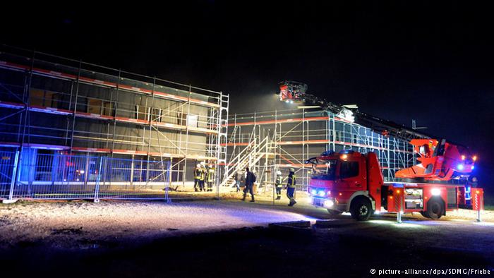 Schw?bisch Gmünd Brand in Flüchtlingsunterkunft, 